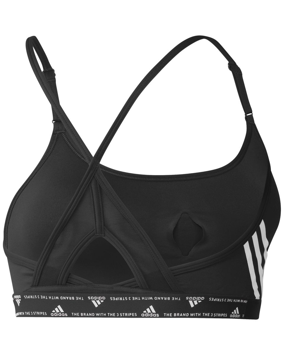Buy Adidas Aeroreact Training Light-Support 3-Stripes Sports-Bra (HC7862)  black/white from £9.00 (Today) – Best Deals on